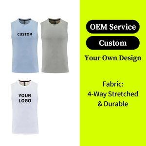 2026 Summer <b>Men's</b> Gym Tank Top Quick Dry Fitness Sportswear <b>Vest</b> With Crew Neck Breathable Mesh Workout Shirt Casual Activewear - Product Image 1