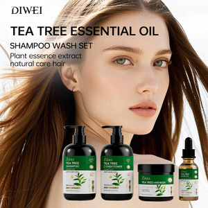 Diwei Hữu Cơ Cây Trà Dầu Gội Đầu Và Điều Hòa Thiết Lập Sửa Chữa Mềm Mại Và Chống-Tóc Rụng Tóc Sản Phẩm Thiết Lập Cây Trà Tóc Rửa Bộ - Product Image 6