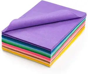 15x15cm 40 Mix Colors 1mm Hard Felt Sheet Felt Craft For Felt DIY Craft Arts Crafts For Sewing Scrapbook Home Textile