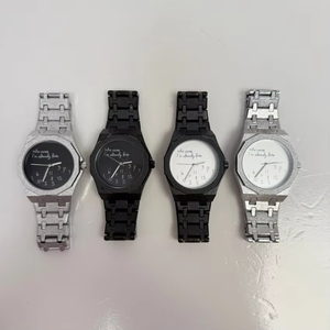Montre à quartz en alliage givré avec logo personnalisé, étanche, drôle, « Qui s'en soucie, <span class=keywords><strong>je</strong></span> suis déjà en retard », montre-bracelet fantaisie pour hommes, vente en gros - Product Image 2