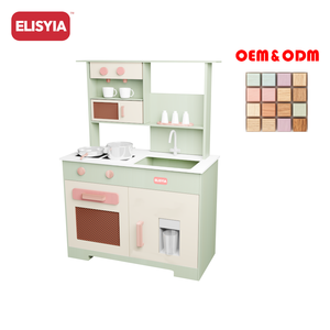 Juguete de Cocina de Madera Blanco Verde Salvia Venta al por Mayor Oferta 2025 Nueva Llegada Cocina de Madera Juguetes de Cocina Simulación - Product Image 2