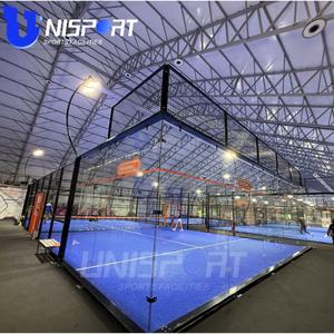 Pista de Pádel 360 de alta calidad, pista de tenis de Pádel de cristal panorámico, suelo para deportes al aire libre, <span class=keywords><strong>Padel</strong></span> <span class=keywords><strong>Arena</strong></span> duradero directo de fábrica - Product Image 6
