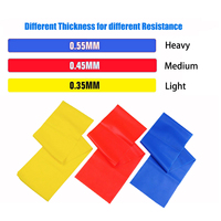 Juego de Bandas de Resistencia TPE de 3 Niveles Diferentes, Longitud 1.5M, Bandas de Ejercicio para Mujer y Hombre, Aptas para la Piel, Entrenamiento en Casa