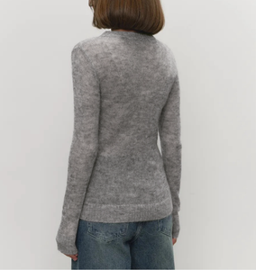 Pulls en tricot de rayonne pour femme, personnalisés en usine, sexy, oversize, style raccoon, coupe ample, col rond, anti-rétrécissement, fins - Product Image 4