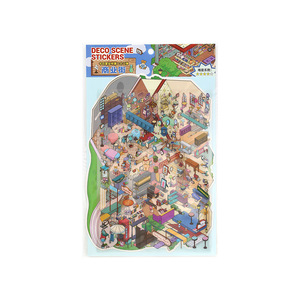 4 feuilles/paquet Autocollants de paysage miniature 2.5D Spécial du jour <span class=keywords><strong>22</strong></span>ème édition Autocollants amusants DIY pour étudiants - Product Image 5