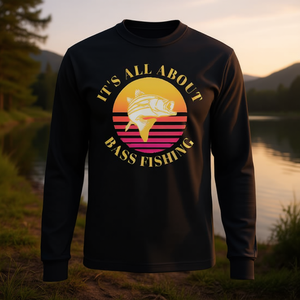 T-shirt à manches longues It's All About Bass Fishing - Product Image 3