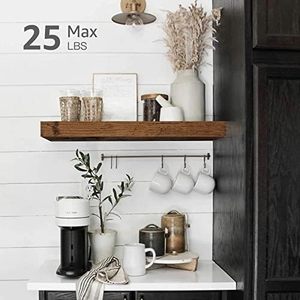 <strong>Bathroom</strong> Floating Shelves <strong>for</strong> Wall Mounted Shelf Over Toilet Farmhouse Home Decor Display <strong>Shelving</strong> <strong>Small</strong> 16 Inch of 2, - Product Image 3