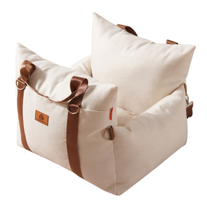 Cama Portátil para Mascotas Resistente a la Suciedad para Todas las Estaciones, para Perros y Gatos, de Lino con Relleno de Algodón PP, Tamaño Pequeño, para Usar en el Automóvil - Product Image 5