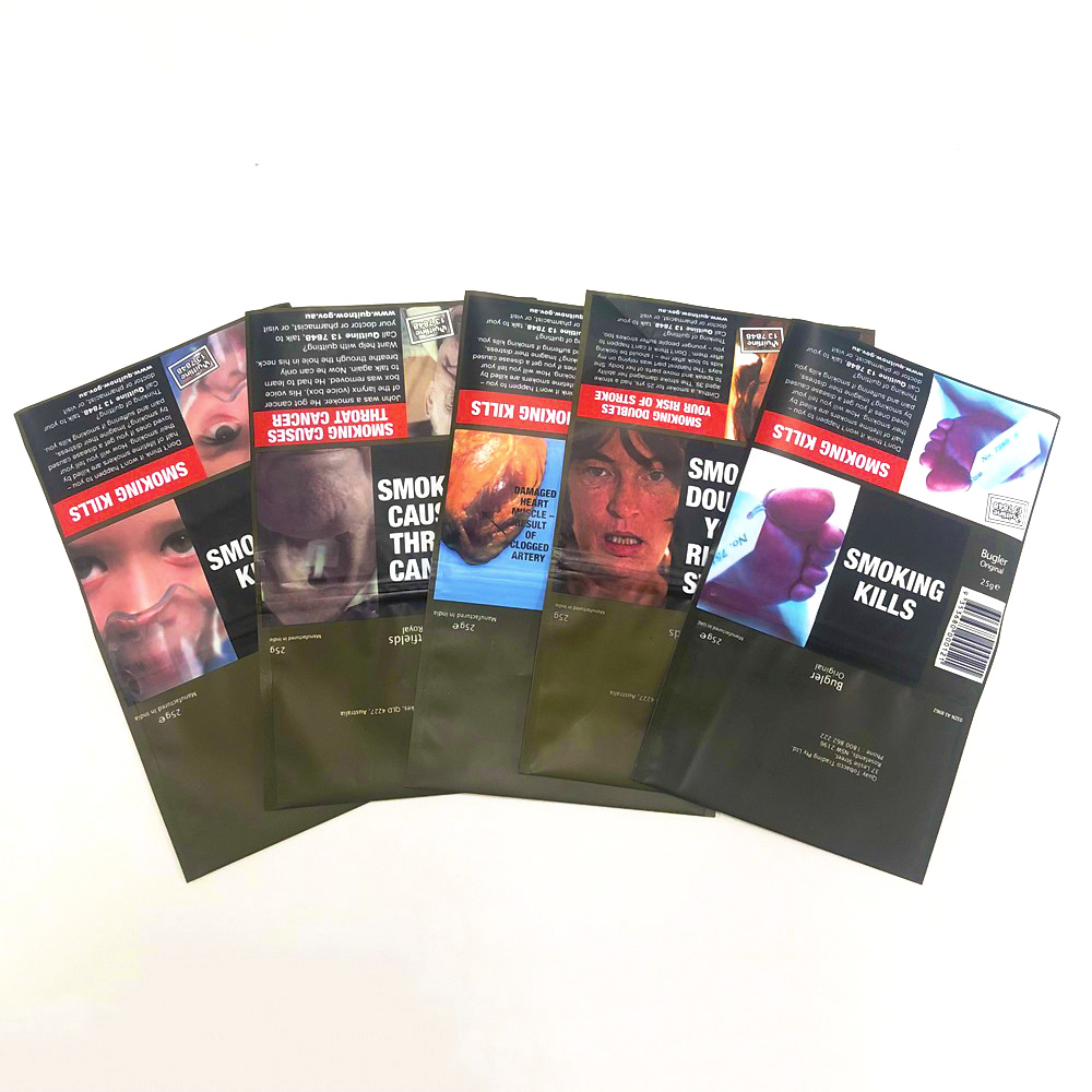 20g tobacco pouch Plastic Packaging Tobacco Pouches with Zipper