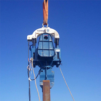 Machine de piquage vibratoire robuste à faible bruit DZ 60 pour l'installation de pieux en acier dans les zones résidentielles urbaines, les ports et les talus de rivière
