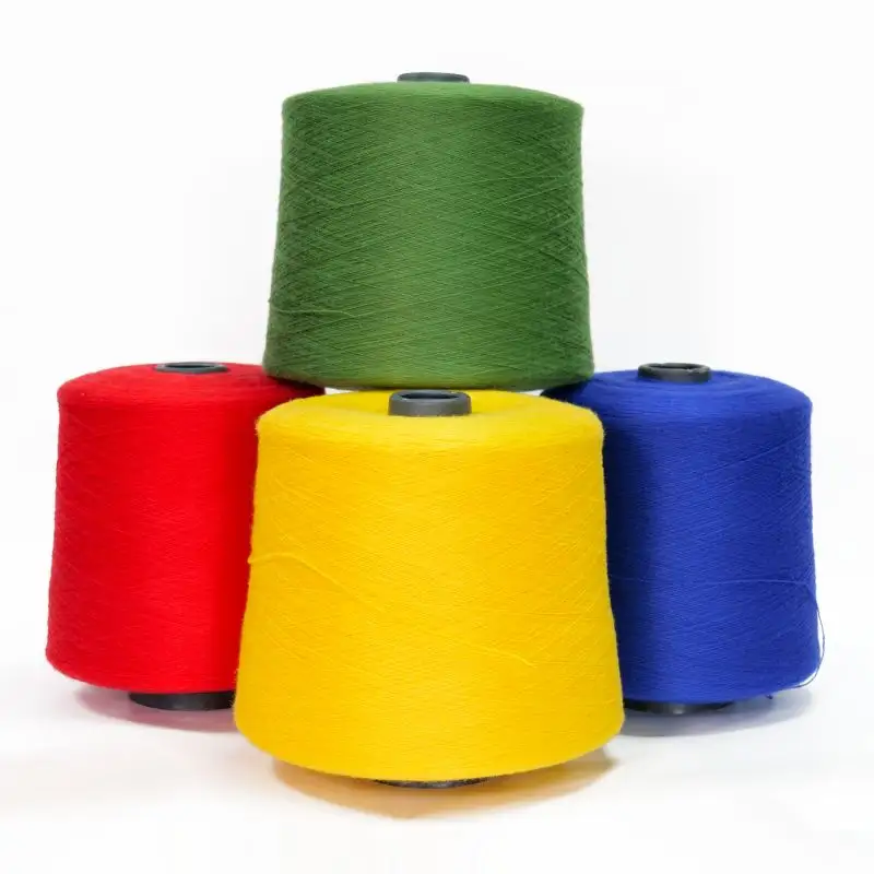 SALUD Wholesale 28S/2コア紡績糸ビスコースPbtナイロン混紡染め糸セーター編み糸用