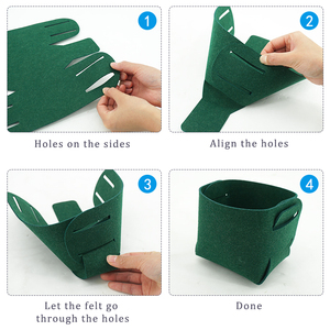 New Design Felt <strong>Storage</strong> Tray Felt Desk Tray <strong>Small</strong> <strong>Storage</strong> <strong>Basket</strong> for Pencils Pens Flowers Silverware Jewelry - Product Image 4