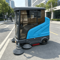 Nettoyeur balayeuse électrique industrielle haute pression nouvelle génération, efficacité 160 000 m/h, réservoir d'eau de 300 L pour grandes surfaces