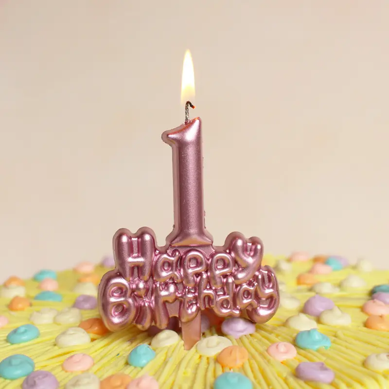 Nieuwe Verjaardagskaars Vergulde Numerieke Letters 0-9 Jaar Oud Bakken Creatief Feest West Russische Cake Kaars