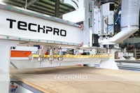 Routeur CNC 3 axes pour la découpe du bois avec changeur d'outils automatique (ATC) et table à vide pour la fabrication de meubles et d'armoires en bois