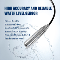 Sonde de niveau d'eau souterraine industrielle en acier inoxydable antidéflagrante 4-20 mA pour réservoir de carburant diesel, haute précision