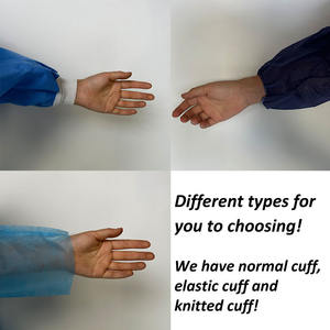 Blouse de laboratoire colorée jetable PP SMS Matériau non tissé Combinaison de protection uniforme antistatique de haute qualité et de service - Product Image 6