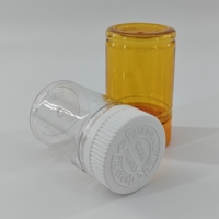PET80ml botol plastik farmasi berbentuk bambu kecil dan halus digunakan untuk mengisi kapsul