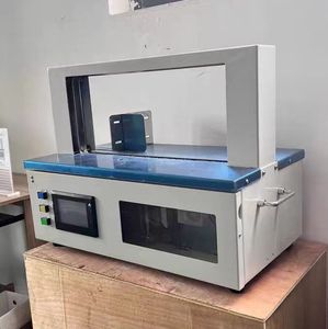 Automatic Desktop OPP Film/<span class=keywords><strong>Paper</strong></span> Tape 50mm <span class=keywords><strong>Banding</strong></span> Strapping <span class=keywords><strong>Machine</strong></span> para Venda - Product Image 5