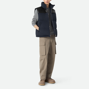 Puffer Waistcoat Manufacturer OEM Service for Your Brand Men Tech Nylon Quilted Puffer Vest <strong>Lightweight</strong> Relaxed Fit <strong>Gilet</strong> - Product Image 4