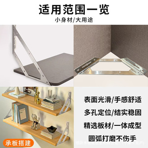 Support d'angle multifonctionnel en acier inoxydable Wansheng, épaissi, pour meubles, étagères, connecteur de cadre, fixation 3 côtés - Product Image 5