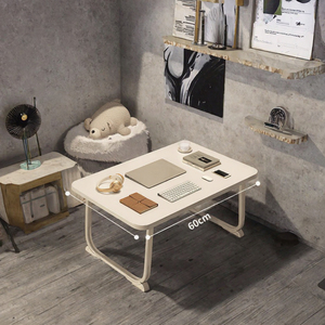Bureau d'ordinateur pliable moderne Jiuyi YZS612 en MDF, support portable et réglable pour ordinateur portable, table de lit en bois pour la maison, le bureau et l'école - Product Image 2