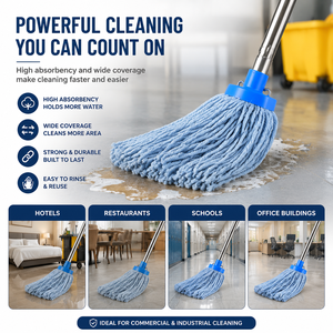 Repuesto de cabezal de mopa de algodón húmedo de gran tamaño MSJ, en stock, a <span class=keywords><strong>precio</strong></span> económico para <span class=keywords><strong>limpieza</strong></span> de suelos - Product Image 5