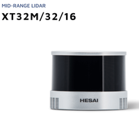 Sensor Lidar XT32 HESAI XT16 16-Saluran / 32-Saluran 360 °   Sensor Lidar Putar Kelas Menengah Presisi Tinggi Jangkauan Minimum Nol