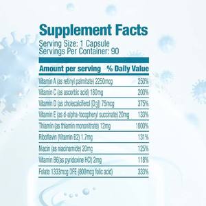 OEM multivitaminico e minerale integratore 45 milligrammi di ferro capsula di vitamina facile da ingoiare - Product Image 3