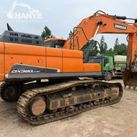 Excavadora de cadenas usada Doosan 380-9C de 38 toneladas a precio económico, cucharón de 1.9m³, motor Scania DC09 de 214kW para canteras y grandes trabajos de terraplenes