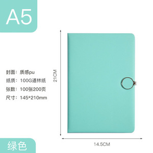 A5 pu leather Business quaderno personalizzato set di cancelleria regalo diario di Design semplice agenda in pelle con inserto in carta - Product Image 6