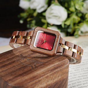 Biểu Tượng Tùy Chỉnh Sang Trọng Gỗ Xem Với Thạch Anh Phong Trào Quay Số Vuông Và Thời Trang Ban Nhạc-Thương Hiệu Dropshipping Đặt Hàng Thấp Bán Buôn Quà Tặng - Product Image 3