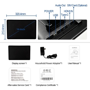 Entretenimiento para Viajes, Monitor de Reposacabezas para Auto de 14 Pulgadas con Android 14.0, Pantalla Táctil, 8 Núcleos, 4G+64G, Entrada HDMI, WiFi, Bluetooth, FM para Denza BYD - Product Image 4