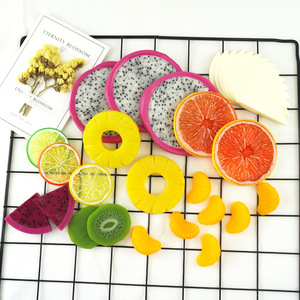 Tranche de Fruit artificiel faux citron pastèque Kiwi pomme cerise ananas décoration de fête - Product Image 5