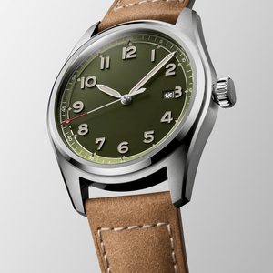 Montre mécanique automatique classique avec cadran à chiffres arabes et bracelet en cuir pour homme Longinesing - Product Image 3