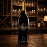 Vin de table italien Rosso Piceno DOC Superiore pour viandes rouges grillées et ragoûts, doux et sec, sans sulfites, 6 bouteilles par boîte