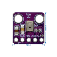 Module de microphone MEMS numérique MP34DT01 PDM, sortie à modulation de densité d'impulsions simple, petit microphone omnidirectionnel