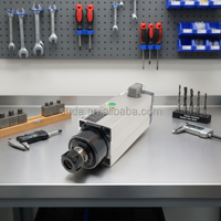 Mesin Router CNC Spindle Pendingin Air BT40 3.7kw/220V untuk Ukiran Kayu/MDF