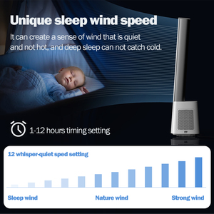 Tuya 42 Inch Nhà Thông Minh Quạt Không Cánh Nóng Và Mát Quạt Tháp Làm Mát Quạt Có Điều Khiển Từ Xa - Product Image 6