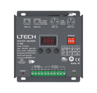 Décodeur DMX 512 Ltech LT-905-OLED LT-905 8 bits 16 bits RGBWY 5A*5CH Max.25A Max.600W XLR RJ45 RDM pour éclairage de scène