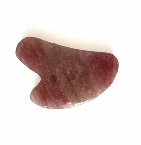Planche de massage Gua Sha en jade en forme de cœur pour le lifting du visage - Product Image 2