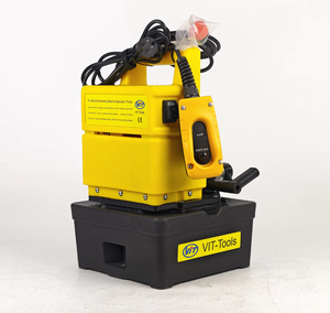 PUJ1200E 700 <b>Bar</b> Single Acting Manual Control Economy Electric Hydraulic <b>Pump</b> with 3-Way Valve - Product Image 1