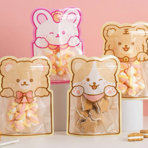 Custom Printing PET/CPP Bakery Bag Special Shape Animals Snack Candy Packaging Bag - Product Image 3