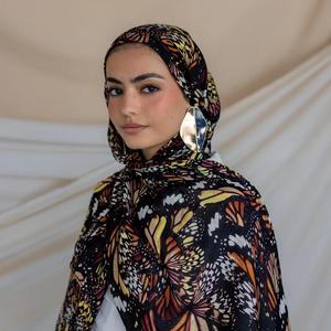 Tùy Chỉnh Thiết Kế Mới 2025 Viscose Dệt Của Phụ Nữ Thoáng Khí Phương thức Hijab Cho Malaysia Hồi Giáo Phụ Nữ - Product Image 3