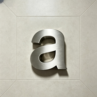 Letras y Números Metálicos 3D Resistentes, Letreros de Acero Inoxidable Resistentes a la Intemperie para Exteriores y Oficinas
