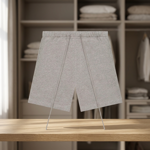 Pantalones Cortos Bermuda de Pana Sólida Ecológicos para Hombre, Cintura Media, Cierre con Cordón, Transpirables, Tejidos, Casuales, Estilo Hip Hop, 330 GMS - Product Image 3