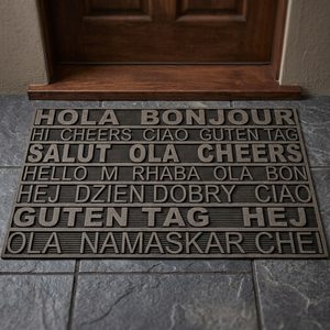 Rubber Letter Mat Design Anti Slip Washable Durable Eco-Friendly Backing <b>Machine</b> Made Solid Color Stair Mat Outdoor <b>Steps</b> Indus - Product Image 2