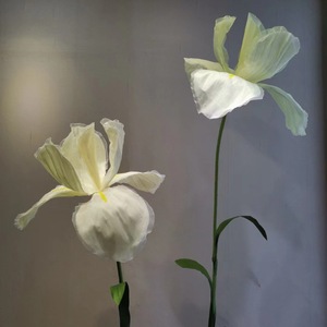 Fleur artificielle en papier <span class=keywords><strong>iris</strong></span> multicouche haut de gamme, grande taille, imperméable, pour activités extérieures, décoration Alice - Product Image 3