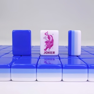 <span class=keywords><strong>Jeu</strong></span> de Mahjong Américain Pliable Personnalisé à 4 Couches avec Tuiles en Acrylique et 160 Cartes – <span class=keywords><strong>Jeu</strong></span> de Luxe Élégant pour Adultes – Idée Cadeau Personnalisée - Product Image 2
