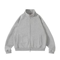 Neu eingetroffene modische Allround-Freizeitjacke mit lockerem Stehkragen, Bomberjacke, Athleisure-Trainingsanzug, Jacke mit durchgehendem Reißverschluss